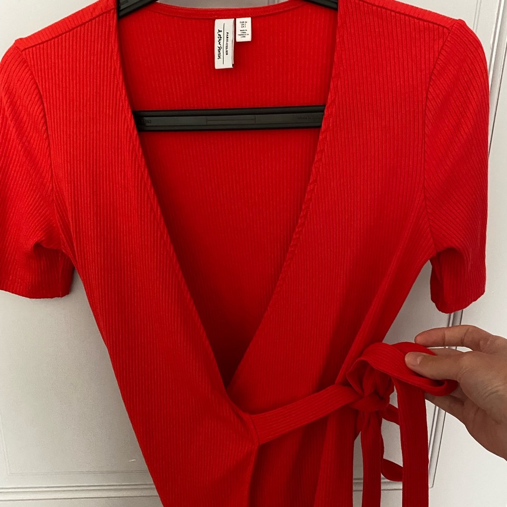 Cutest Orange/Red Tie Top